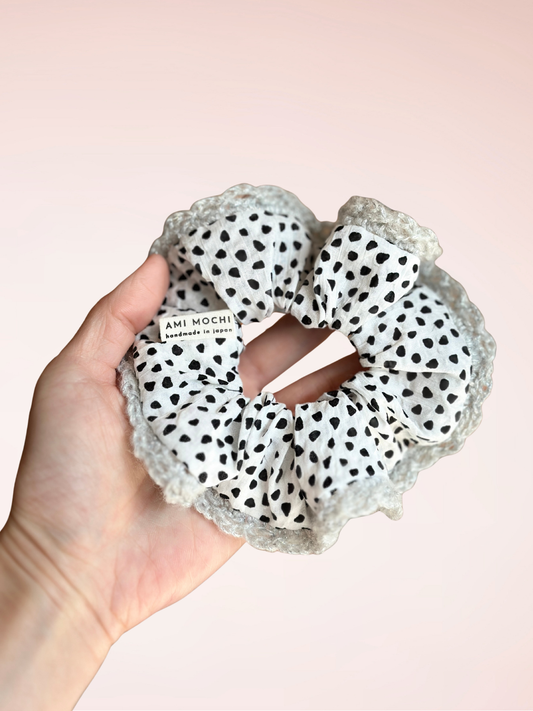A New Form — Piece 04 | Signature Fabric + Crochet Scrunchie