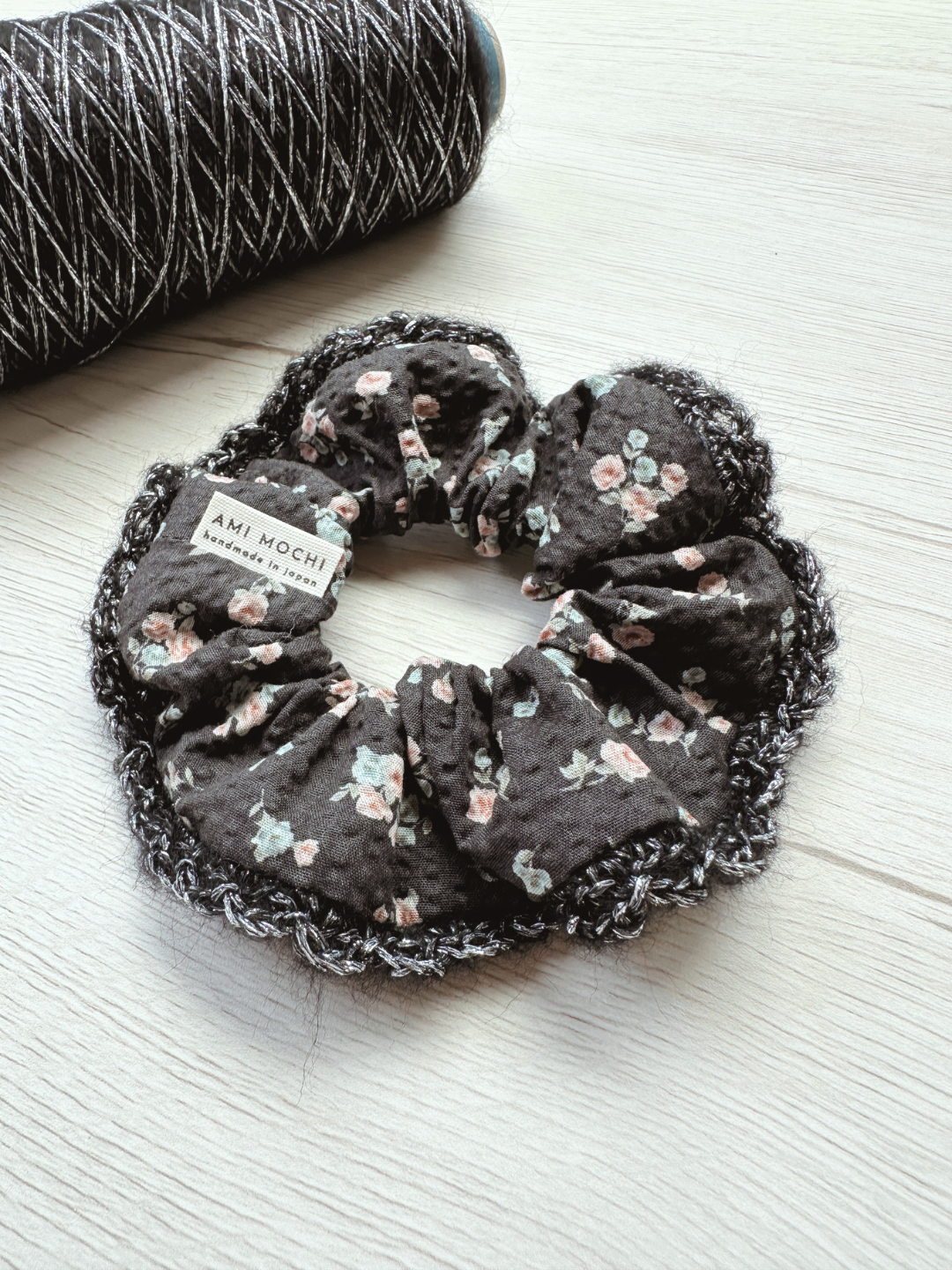 A New Form — Piece 01 | Signature Fabric + Crochet Scrunchie