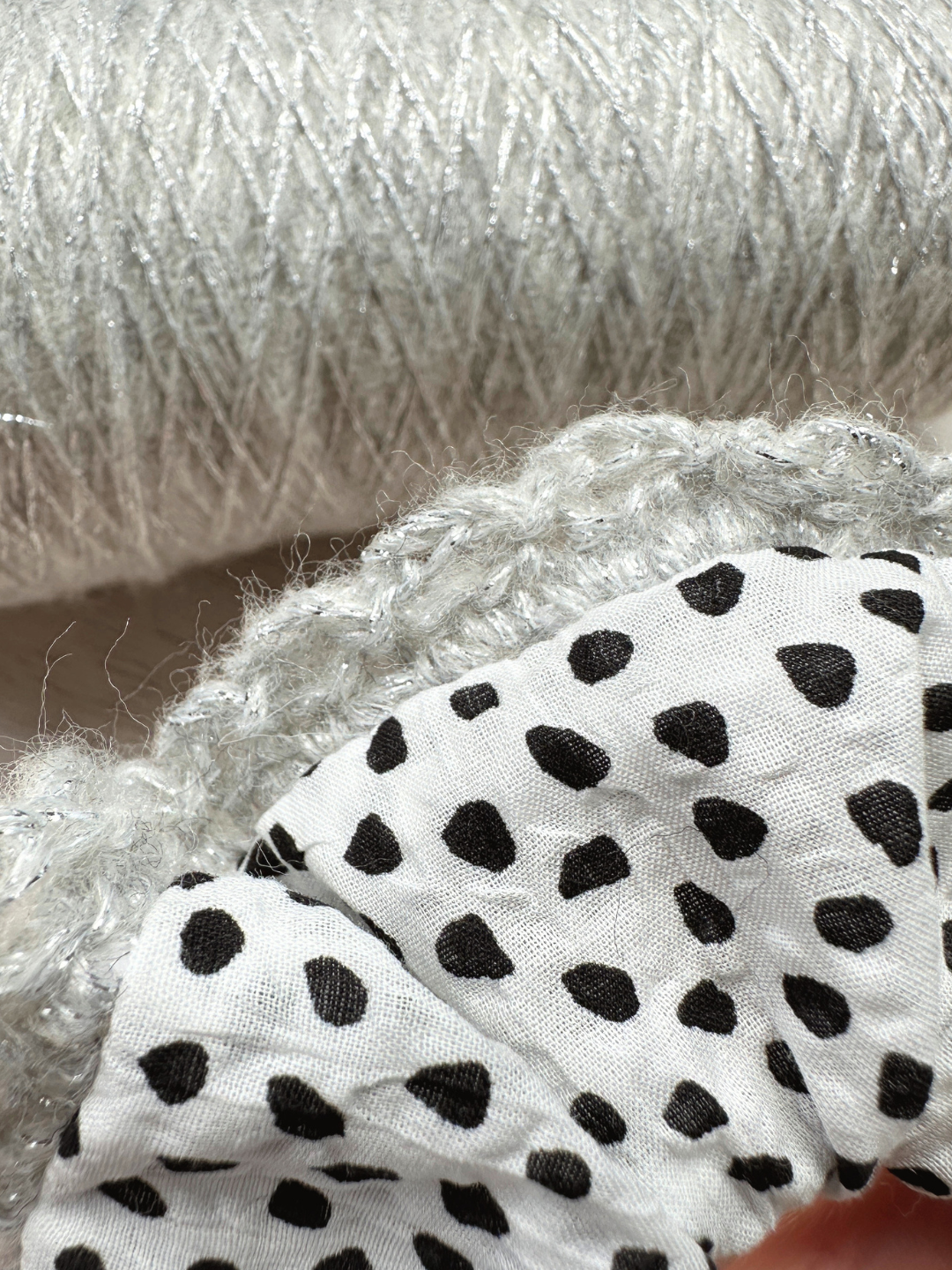 A New Form — Piece 04 | Signature Fabric + Crochet Scrunchie