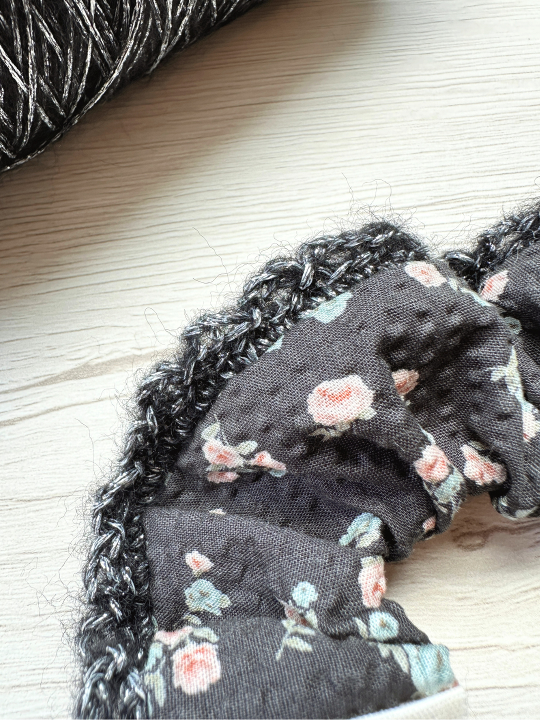 A New Form — Piece 01 | Signature Fabric + Crochet Scrunchie