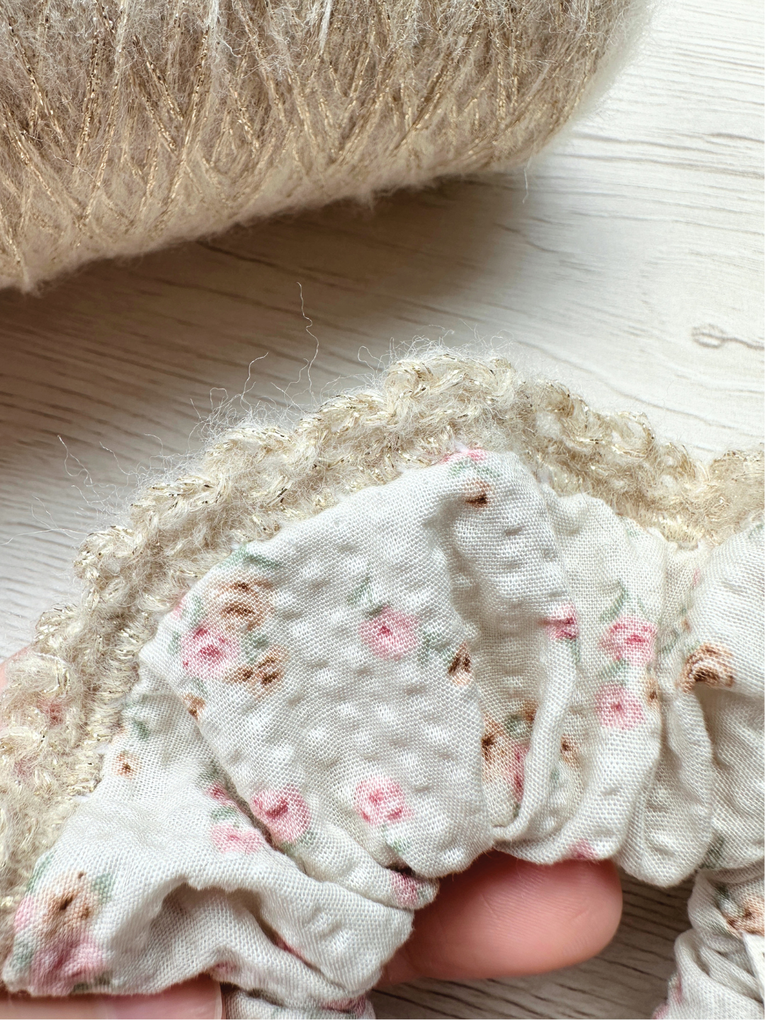 A New Form — Piece 02 | Signature Fabric + Crochet Scrunchie