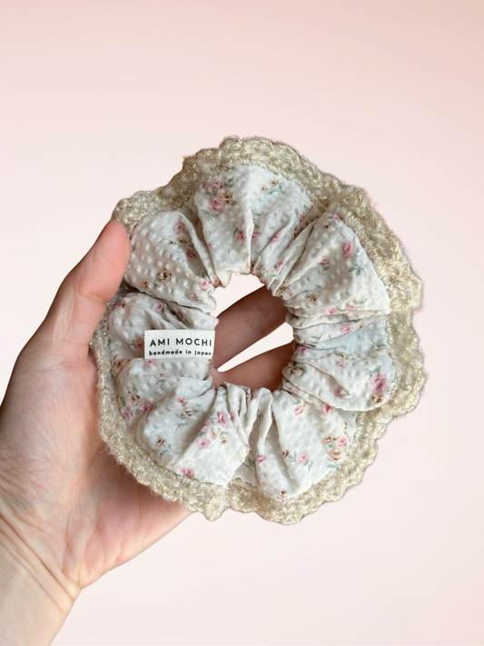 A New Form — Piece 02 | Signature Fabric + Crochet Scrunchie